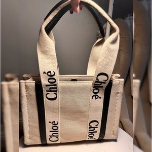 “Chloe” medium woody tote bag